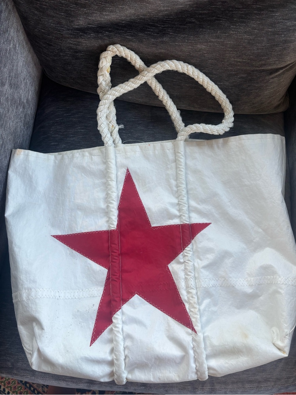 Repurposed Sailcloth Tote Bag